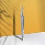 STALEKS EXPERT 45 TYPE 1 Επαγγελματικά τσιμπιδάκια επέκτασης βλεφαρίδων με αυλακώσεις, κυρτά