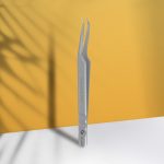 STALEKS EXPERT 45 TYPE 8 Επαγγελματικά τσιμπιδάκια επέκτασης βλεφαρίδων με αυλακώσεις, mini L