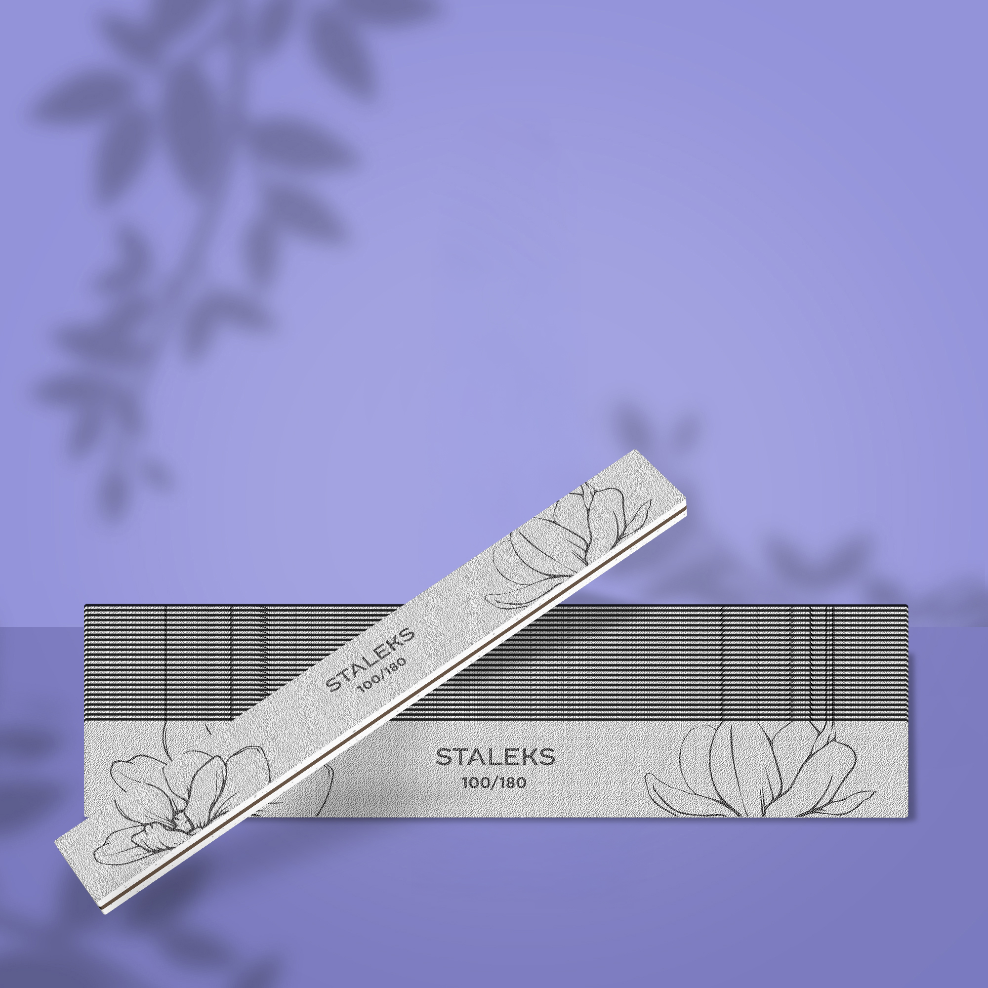 cfc0d84925121e6ad792a3351db7397d.jpg STALEKS EXPERT 20 Ευθεία ορυκτή λίμα για νύχια, 100/180 grit (25 τεμ.) - Image 1