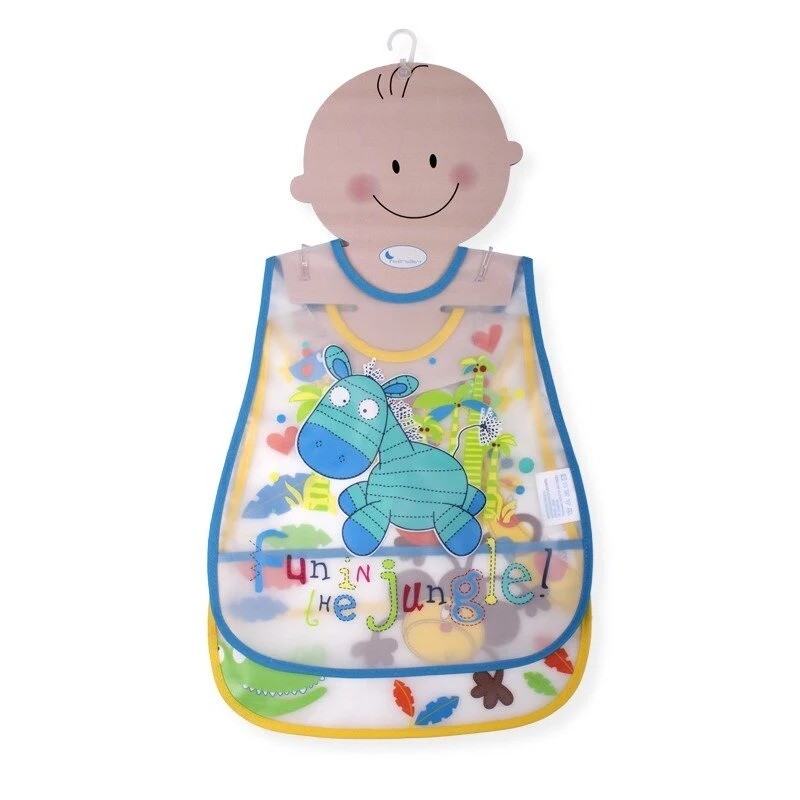 product-00281.jpg Interbaby Σαλιάρα 2 Τεμ Πλαστική Τύπωμα 00281 - Image 1