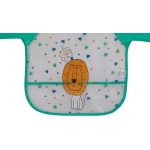 Interbaby Σαλιάρα Πλαστική Με Μανίκια Velcro Green - Image 4