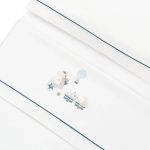 Interbaby Jirafa Bicicleta Σεντόνια Σετ 3 Τεμ Κούνιας 115Χ175εκ. White/Petrol - Image 3