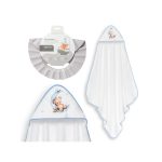 Interbaby Bear Μπουρνούζι Κάπα & Καπέλο Μπάνιου White-Blue
