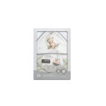 Interbaby Bear Μπουρνούζι Κάπα & Καπέλο Μπάνιου White-Green - Image 3