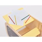 Elis Design Montessori Play 5 in 1 Yellow Πολυλειτουργικός Πύργος Εκμάθησης 75cm - Image 10