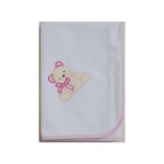 Bebecor Σελτεδάκι 40×60 Με Κέντημα Αγκαλίτσας Pink