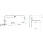 Lionelo Eva Προστατευτικό Κρεβατιού 150x42cm Beige Melange - Image 8