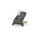 Lionelo June Air Βρεφικό Ρηλάξ Gray Graphite - Image 11
