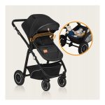 Lionelo Bianka Καρότσι 3 σε 1 έως 22 kg Black Onyx - Image 12