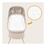 Lionelo Malin Evo Πτυσσόμενο Λίκνο 3 σε 1 Beige Natural - Image 11