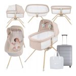 Lionelo Malin Evo Πτυσσόμενο Λίκνο 3 σε 1 Beige Natural
