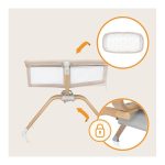 Lionelo Malin Evo Πτυσσόμενο Λίκνο 3 σε 1 Beige Natural - Image 7