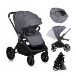 Lionelo Mika Plus Καρότσι Βρεφικό με Αναστροφή έως 22 kg Gray Stone