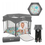 Lionelo Roel Πάρκο 135X135 Gray Multicolour