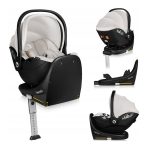 Lionelo Moxie i-Size set κάθισμα αυτοκινήτου 40-87cm & περιστρεφόμενη βάση isofix Beige Sand