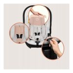 Lionelo Moxie i-Size set κάθισμα αυτοκινήτου 40-87cm & περιστρεφόμενη βάση isofix Beige Sand - Image 10