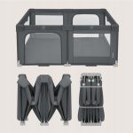 Lionelo Florence Easy Fold Πάρκο 150X180cm Gray Graphite - Image 10
