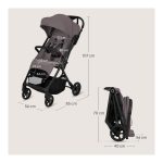 Lionelo Tansi Καρότσι Ταξιδίου έως 22kg Beige Taupe - Image 9