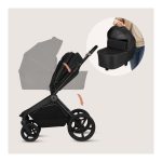 Lionelo Freya Καρότσι Βρεφικό 3 σε 1 έως 22kg με αναδιπλούμενο Πορτ-Μπεμπέ Black - Image 5
