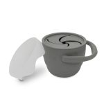 Interbaby Ποτηράκι Σιλικόνης Για Σνακ Με Καπάκι Grey - Image 4