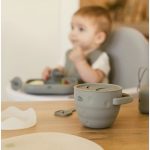 Interbaby Ποτηράκι Σιλικόνης Για Σνακ Με Καπάκι Grey - Image 10