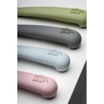 Interbaby Σετ Κουτάλι- Πιρούνι Σιλικόνης Blue - Image 3