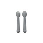 Interbaby Σετ Κουτάλι- Πιρούνι Σιλικόνης Grey - Image 9
