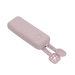 Interbaby Σετ 3 Τεμ Κορδέλα Στήριξης Σαλιάρας + Κουτάλι Σε θήκη Σιλικόνης Dark Pink - Image 3