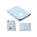 Interbaby Κουβέρτα Αγκαλιάς 80X110 Bear Blue