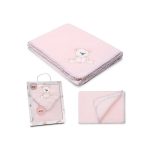 Interbaby Κουβέρτα Αγκαλιάς 80X110 Bear Pink