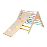 Eli Neli Montessori Pikler Σετ Τρίγωνο Και Ράμπα Διπλής Όψης με Επιφάνεια Αναρρίχησης