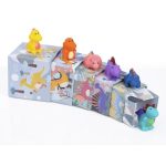 EliNeli Montessori Dinosaurs Εκπαιδευτικοί Κύβοι Πυραμίδα Δεινόσαυροι - Image 5