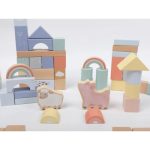 EliNeli Montessori Farma Ξύλινα Τουβλάκια για παιδιά – 70 τμχ - Image 2