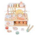 EliNeli Montessori Ξύλινη ψησταριά για παιδιά με αξεσουάρ – Set BBQ