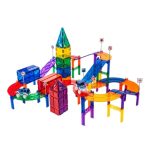 EliNeli Montessori Μαγνητικό Σετ Πίστας Αυτοκινήτων 100 Κομματιών