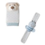 Interbaby Bear Σετ 4 Τμχ Καλτσάκια & Περικάρπια Κουδουνίστρες Blue - Image 3