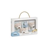 Interbaby Bear Σετ 4 Τμχ Καλτσάκια & Περικάρπια Κουδουνίστρες Blue - Image 4