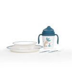 Interbaby Jungle Παιδικό Σετ Φαγητού Blue - Image 3
