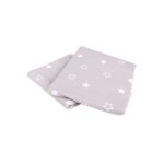 Interbaby Stars Κουβέρτα Αγκαλιάς Βαμβακερή Beige - Image 2